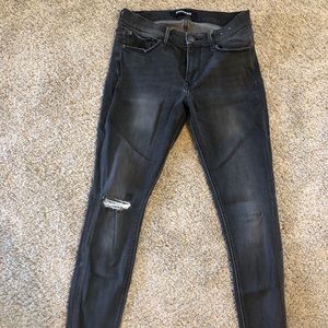 Express size 6 grey skinny jeans
